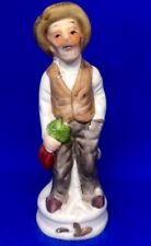 Vintage Ceramic Old Farmer with Carrots Figurine picture