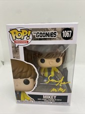Sean Astin Signed The Goonies Mikey Funko Pop #1067 AUTO Official Pix COA picture