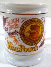 Vintage 1982-Bloch Bros. Mail Pouch Tobacco Coffee Mug-West Virginia picture