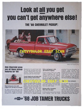 1968 Chevy C/10 Pickup Lrg Vintage Ad 