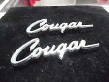 Vintage 1967-1971 Mercury Cougar Fender Emblems 1 Pair Nice picture