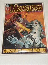 Famous Monsters of Filmland July 1977 #135 Godzilla vs Bionic Monster Bag Board picture