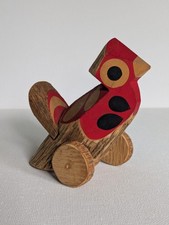 Saga Kishimayama Kyatsuguro Bird Itto Carved Folk Toy picture