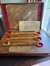 Mac Tools 50th Anniversary Limited Edition 24k Gold Plated Wrench Set w/ Case  picture