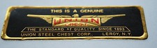 Antique Union Chest Label Machinist Chest/Toolbox Very Fine Reproduction picture