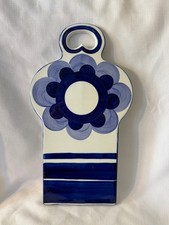 Vintage Arabia Finland Paju Cheese Board Blue (chipped) picture