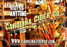 SC, South Carolina  CAROLINA CIDER CO  Pocotaligo~Gardens Corner 4X6 Ad Postcard picture