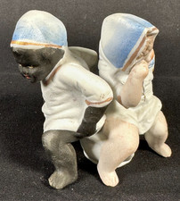 Antique German Bisque Porcelain Novelty Babies on Chamber Pot picture
