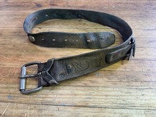 Antique Miner’s Leather Belt Mining Tag Number ID Plate picture