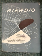 FREE SHIP Late 1940s Airadio Ad Booklet Two-Way Radio Post-War WWII Booklet picture