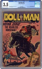 Doll Man 41 CGC 3.5 Headless Horseman Severed Head Beast Man 1952 Quality Comics picture