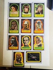 1977 TOPPS STAR WARS: SERIES 1 STICKERS COMPLETE SET OF 11 picture