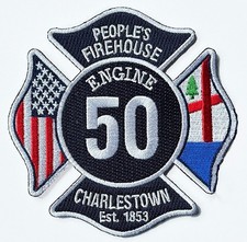 Boston Engine 50 People's Firehouse Fire Patch  NEW . picture