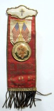 1890s Antique scarce Catholic Saint Nicholas order of the Foresters badge 54356 picture