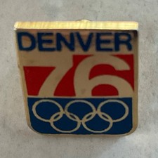 VINTAGE ORIGINAL 1976 DENVER COLORADO OLYMPICS PIN Candidate City picture