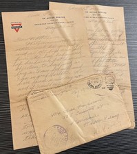 WWI AEF letter 💜 Bat. B 103 Regt. FA, new dugout, clothes steamed for cooties. picture