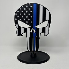 3D Printed  PUNISHER  (BACK THE BLUE) Fan Sign picture