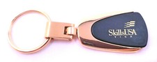 Elegant Skills USA VICA Metal Gold Keychain, weighty picture