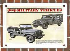 METAL SIGN - 1962 Willys Jeeps Military Vehicles - 10x14 Inches 2 picture