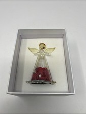 Sacredyna Angel Figurine with Red Rose Forever Flowers Boxed  picture