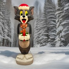 32” Outdoor Decoration Tom with Jerry Christmas Holiday Blow Mold Brand New 2026 picture