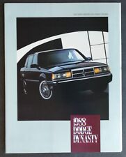 Vintage 1988 Dodge Dynasty  Full Color Original Brochure 323 picture