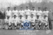 HOMESTEAD GRAYS 1931 NEGRO LEAGUE BASEBALL PLAYERS CHAMPIONS 4X6 PHOTO POSTCARD picture