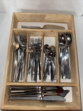 60 Pc WMF Stainless FLATWARE GERMANY WMF17 Dots @ Heel Glossy HTF Service For 11 picture
