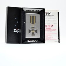 Iron Cross Medal Laser-Etched Zippo: Unused/Boxed from 2009 picture