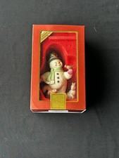 Lenox 2009 Annual Snowman Christmas Ornament Woodland Friends Ivory China Boxed picture