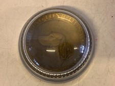 Vintage Burlington County Kennel Club Brass & Glass Paperweight picture