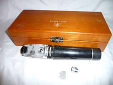 Vintage Ophthalmoscope Bausch & Lomb w/ Wood Case picture