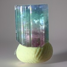 4 Colors Extremely Rare Raw Tourmaline Crystal Rough Specimen Cluster Natural picture