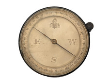 Antique Brass Original WWII Japanese Sokkisha Tokyo Military Field Compass picture