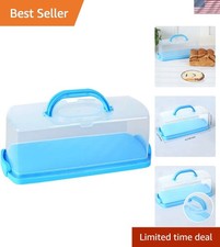 Multipurpose Loaf Cake Container with Translucent Dome - 13-Inch Storage Keeper picture