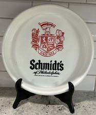Vintage Schmidt's of Philly Beer Round Plastic Serving Tray - Advertising 13” picture