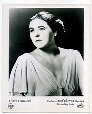 LOTTE LEHMANN Original Photo 1940 Classical GERMAN OPERA SINGER Soprano Deutsche picture