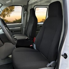 2PCS Custom Fit Front Seat Covers for Ford E150 E250 E350 2009-2023 Cargo Van... picture
