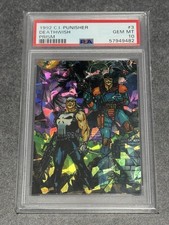 1992 Marvel Comic Images Punisher Prism #3 Deathwish GRADED GEM MINT PSA 10 picture