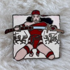 Vtg 1991 Marvel Planet Studios Daredevil Elektra Frank Miller Enamel Lapel Pin picture