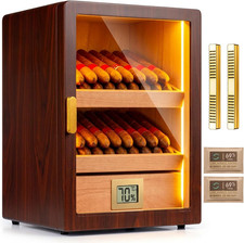 60-100 Count Cigar Humidor Cabinet with LED and Digital Hygrometer picture
