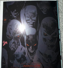 Absolute Batman #23 Seth Mann Virgin Foil Wraparound SIGNED w/COA LIMITED  picture