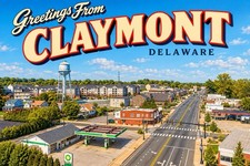 Greetings From claymont delaware Modern 4x6 Postcard E321 picture