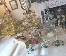 Vintage Lot Christmas Trees Japan MCM RARE Great condition  picture