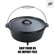Ozark Trail 5-Quart Pre-Seasoned Nonstick Cast Iron Dutch Oven with Spiral Bail  picture