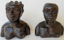 ANTIQUE AFRICAN HAND CARVED FIGURES, 5