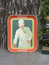 Antique c1927 COCA-COLA Soda Jerk Metal Serving Tray **VERY HARD TO FIND** picture