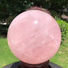 10.75LB Rare Natural Pink Crystal Ball Quartz Crystal Bll Reiki Healing 6573 picture