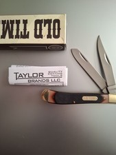 Vintage Schrade/Old Timer USA 940T 2 Blade Trapper Synthetic Scales 3 7/8” Clad picture