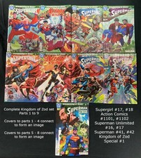SUPERMAN KINGDOM OF ZOD x9 PART SET SUPERGIRL ACTION COMICS SUPERMAN UNLIMITED picture